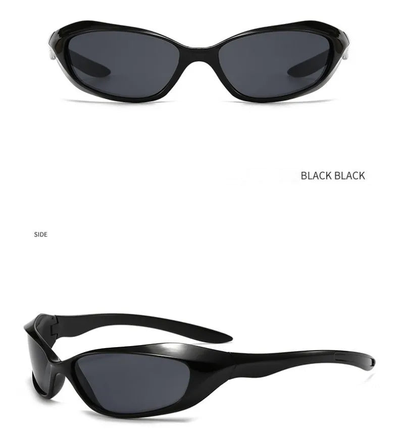 KLASSNUM Y2K Punk Sports Sunglasses For Men Women Future Sense Sun Glasses Brand Designer Party Anti UV400 Fashion Goggle New
