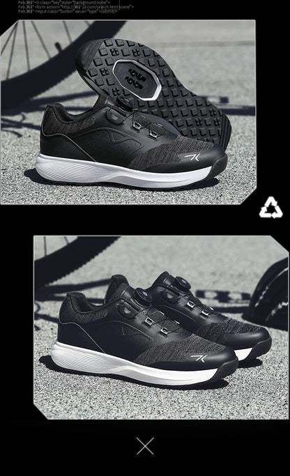 Cycling Sneakers MTB Men's Sports Dirt Bike Shoes SPD Pedal Mountain Bicycle Footwear Speed Racing Flat Off-Road Cycling Shoes