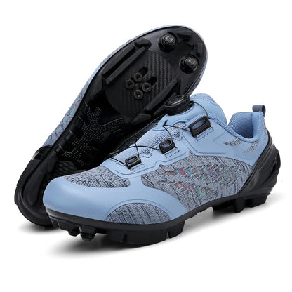 Mtb Cycling Shoes Men Women T03 Purple Breathable Speed Self-Locking Road Cycling Sports Shoes Outdoor Racing Training Sneakers