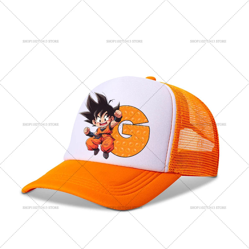 Dragons Ball Baseball Cap Cartoon Anime Figure Goku Printed Hat Athleisure Adjustable Hats Sport Casual Fashion Birthday Gift