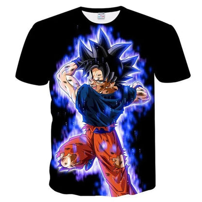 Men's T-shirts Dragon Ball Z T-shirt Boys Clothes Children's Clothing Summer Short Sleeve Kids Cartoon Tee Tops Baby Boy