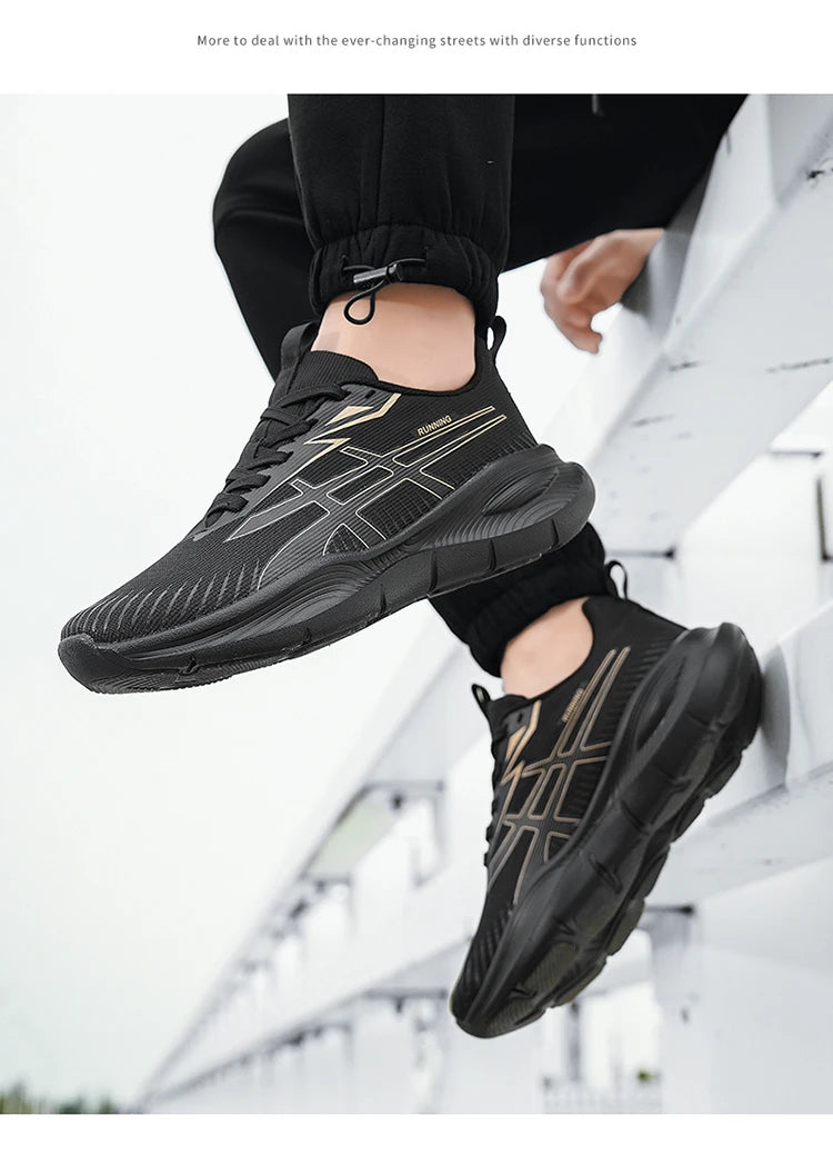 Men's and Women's EVA Sole Mesh Upper Breathable Running Shoes Soft Shock-Absorbing Sports Shoes Unisex Lightweight Sneakers
