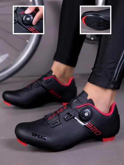 Men Cycling Shoes Road Cycling Sports Shoes Women MTB Racing Competition Self-Locking Cycling Shoes Spd Cleats Cycling Shoes