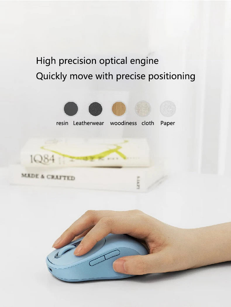 Mouse Lenovo Xiaoxin Bluetooth Wireless Mouse M3 Twilight Gray Light Sound Three Bluetooth Office Mouse