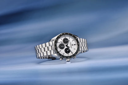 Montre pour homme PAGANI DESIGN « New Moon » – Montre à quartz de luxe, chronographe, verre saphir avec traitement antireflet, lunette en céramique, aiguilles luminescentes