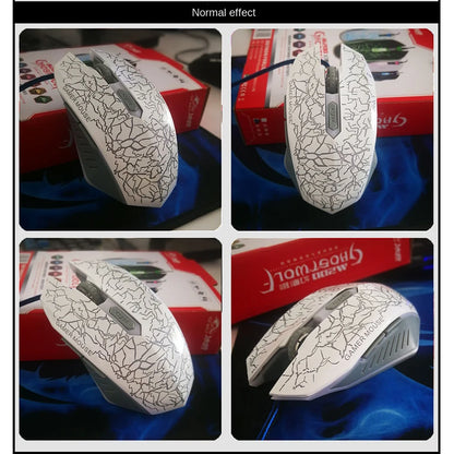 2400 DPI USB Wired Mouse Gaming Mouse LED Backlit Professional Gamer Mice Ergonomic Computer Mouse for PC Laptop Macbook