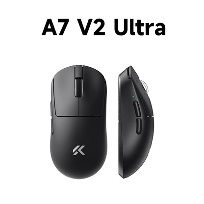 MCHOSE A7 V2 mouse da gaming wireless leggero, doppia frequenza di polling 8,000Hz, PAW3950 TI, mouse per gaming, eSport e ufficio