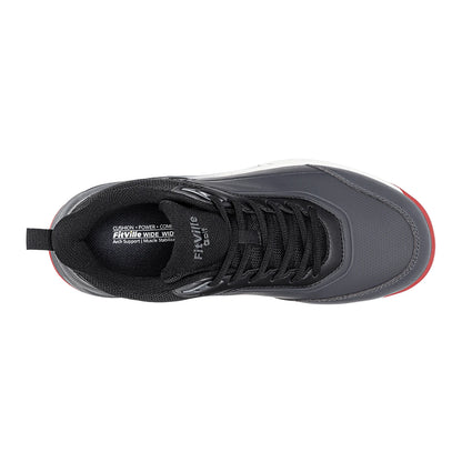 FitVille Chaussures de golf larges pour hommes, imperméables, athlétiques, décontractées, professionnelles, antidérapantes, sans crampons, avec soutien de la voûte plantaire