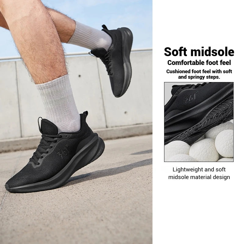 361 Degrees Fengye 5.0 Running Shoes Lightweight Wear Resistant Shock Absorbent Breathable Soft Soled Male Sneakers 672542210F
