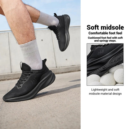 361 Degrees Fengye 5.0 Running Shoes Lightweight Wear Resistant Shock Absorbent Breathable Soft Soled Male Sneakers 672542210F