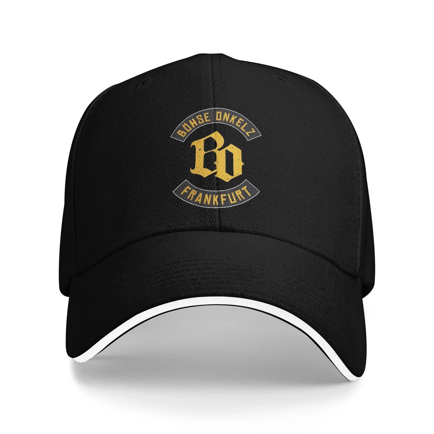 Golden BO Bohse onkelz Germany Band Hiking Baseball Caps Male  Unisex Peaked Cap Female Pool Party Coquette Hat