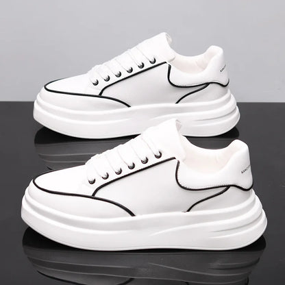 New Couple's Small White Shoes Men's Shoes Women Sports Shoes Men's Sneakers Increased Height Inside Casual Sports Shoes