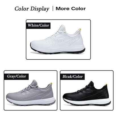 Golf Sports Shoes Men Waterproof high-Quality Leather Golf Competition Sports Shoes Formal Shoes Golf Course Men Training Shoes