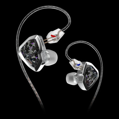 HIDIZS MY LIN (MS2 PRO Édition Spéciale) Écouteurs intra-auriculaires HiFi avec 1 transducteur dynamique et 1 transducteur armé de bobine (Hybrid Drivers), audio haute résolution 0,78 mm, écouteurs filaires