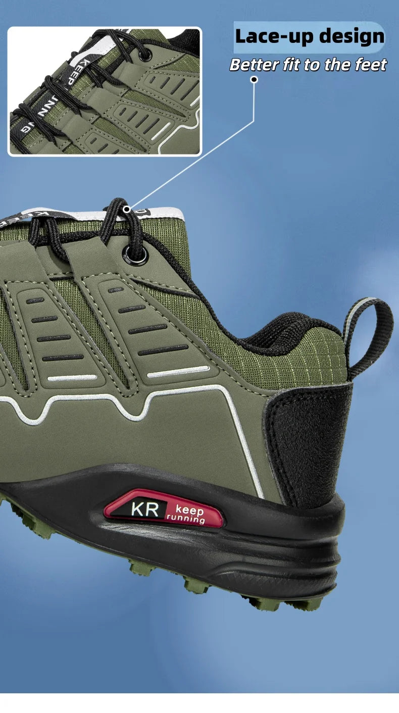 Men's Lockless Cycling Shoes,Outdoor Mountain Cross-Country Non-slip Hiking shoes,Breathable Sports Shoes,Road Cycling Shoes