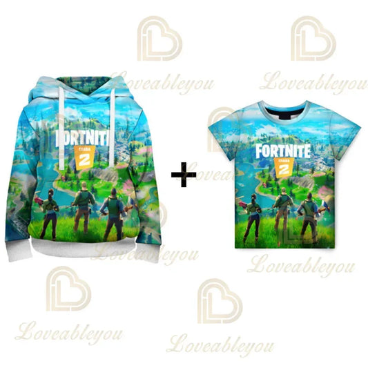 Hanorac Fortnite cu glugă, imprimeu 3D, mărime mare, hanorac tip sweatshirt, tricou pentru copii, modă streetwear, jachetă casual cu glugă