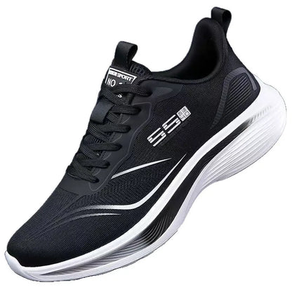 Chaussures en maille respirante pour hommes, baskets légères et décontractées, antidérapantes, semelle souple, chaussures de course pour printemps et été