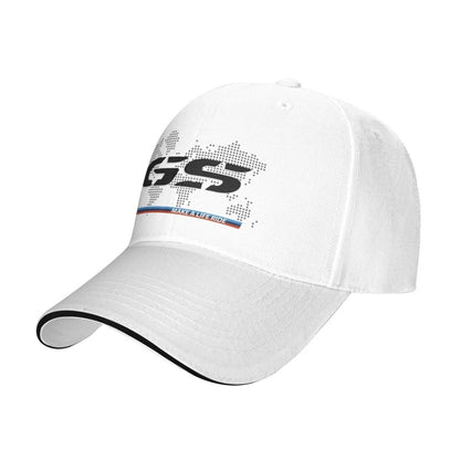 GS World Map Motorcycle Trucker Hat Adult Fashion Hats Sun Caps Fishing Hat Breathable Polyester Mesh Baseball Caps Summer