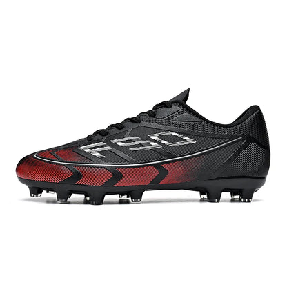 Chaussures de football FG/TF populaires, crampons de football unisexes à tige basse, baskets de football pour terrain, crampons d'entraînement rapides, crampons antidérapants à pointes longues