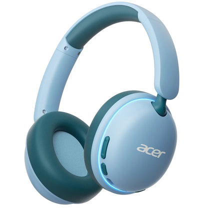 Casque Bluetooth 6.0 pour enfants Acer OHR727 avec lumières LED, conception confortable circumaurale, volume sécurisé de 85 dB, autonomie de 110 heures, microphone intégré