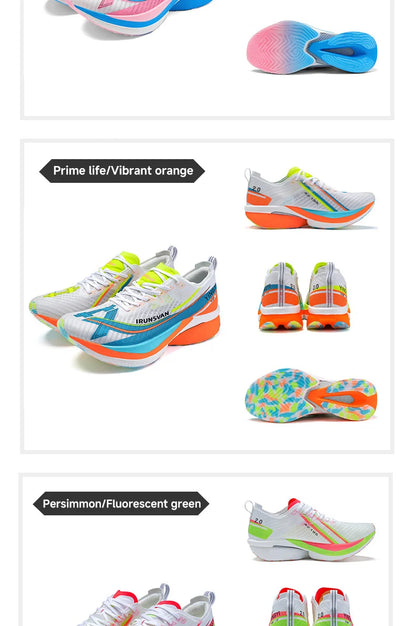 IRUNSVAN Men's Full-Palm Carbon Plate Marathon Road Running Shoes With Quick Rebound And Full Power Sports Shoes
