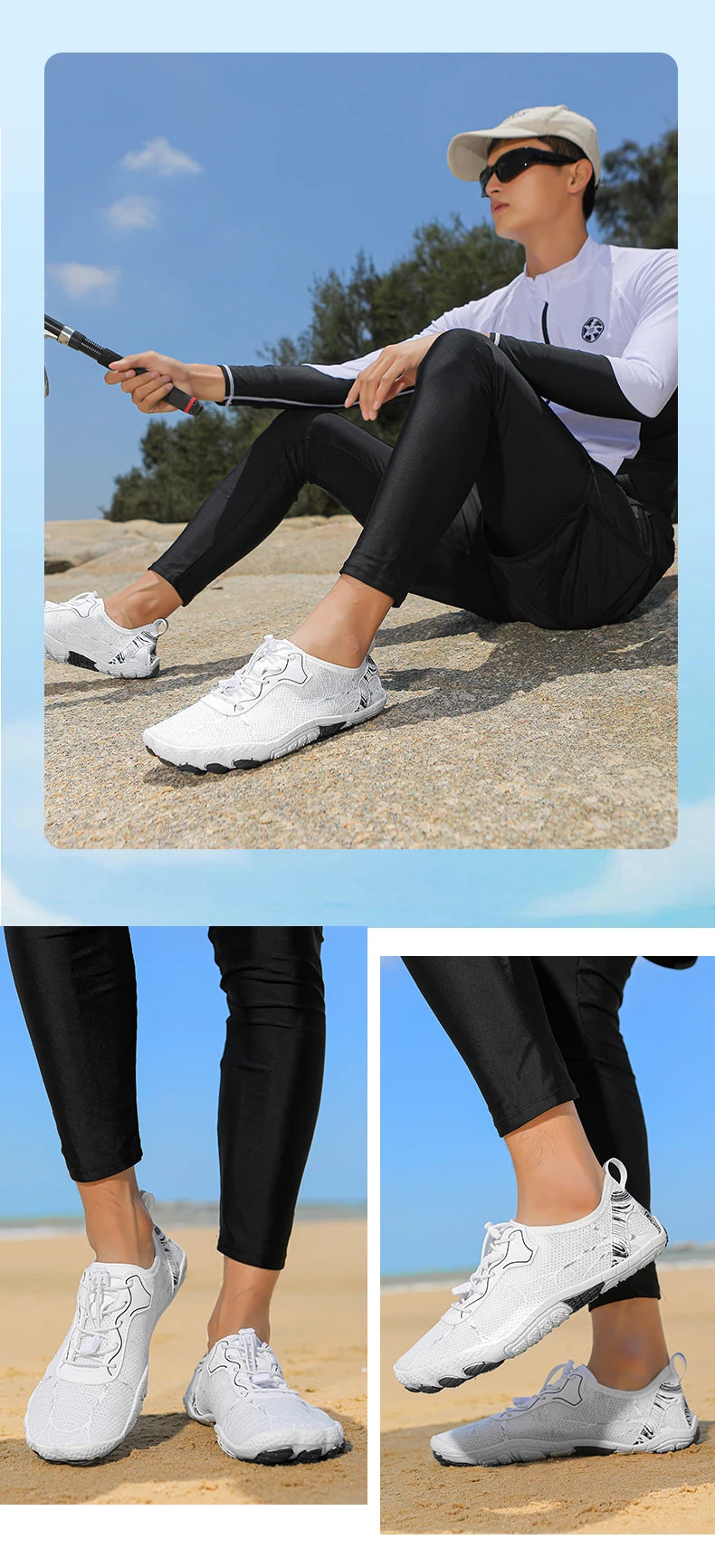 Barefoot Shoes – pánské a dámské outdoorové plážové boty, rychleschnoucí protiskluzové boty, boty pro vodní sporty, indoorové fitness boty, sportovní boty
