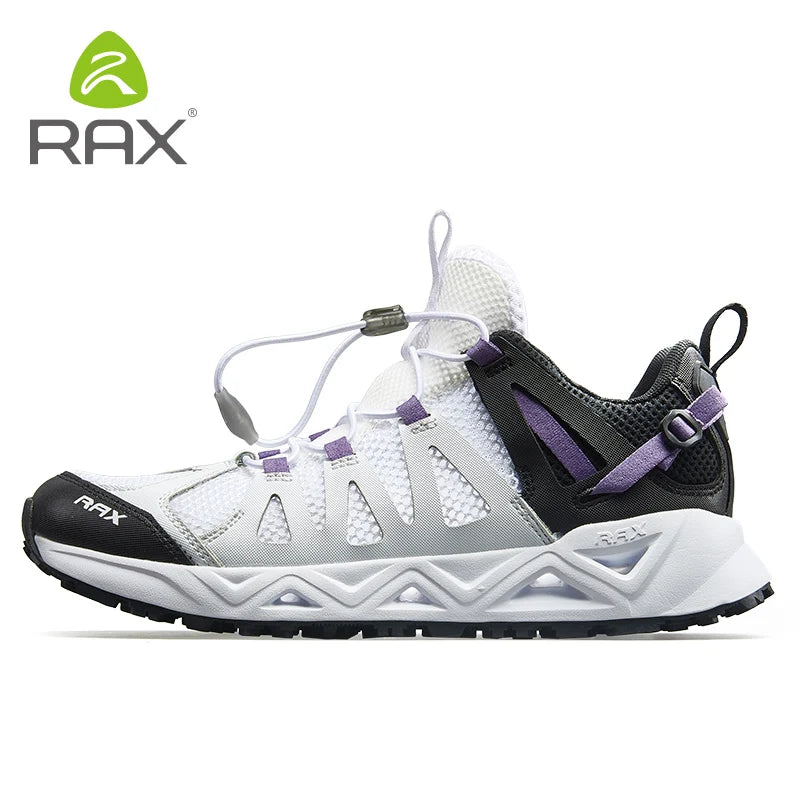 Rax Men's Aqua Upstreams Shoes Quick-drying Breathble Fishing Shoes Women Hole PU Insole Anti-slip Water Shoes hiking