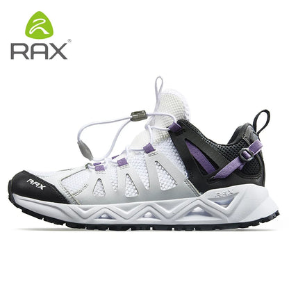 Rax Men's Aqua Upstreams Shoes Quick-drying Breathble Fishing Shoes Women Hole PU Insole Anti-slip Water Shoes hiking