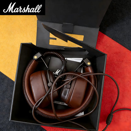 Marshall Major V 5 Wireless Bluetooth On-Ear Headphones – Deep Bass Stereo Sound, Sports & Gaming Headset with Microphone, Wireless & Wired Headphone