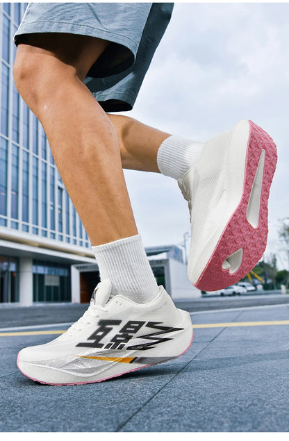 Running Shoes Men Sports Carbon Plate Specialty Breathable Lightweight Women's Comfortable Athletic Non-slip Sneakers Marathon
