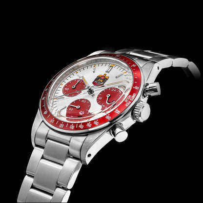 Thorn T010 37mm Quartz Watch VK63 Movement Mens Chronograph Watch Sapphire K9 Glass Luminous Waterproof Fashionable Retro Watch