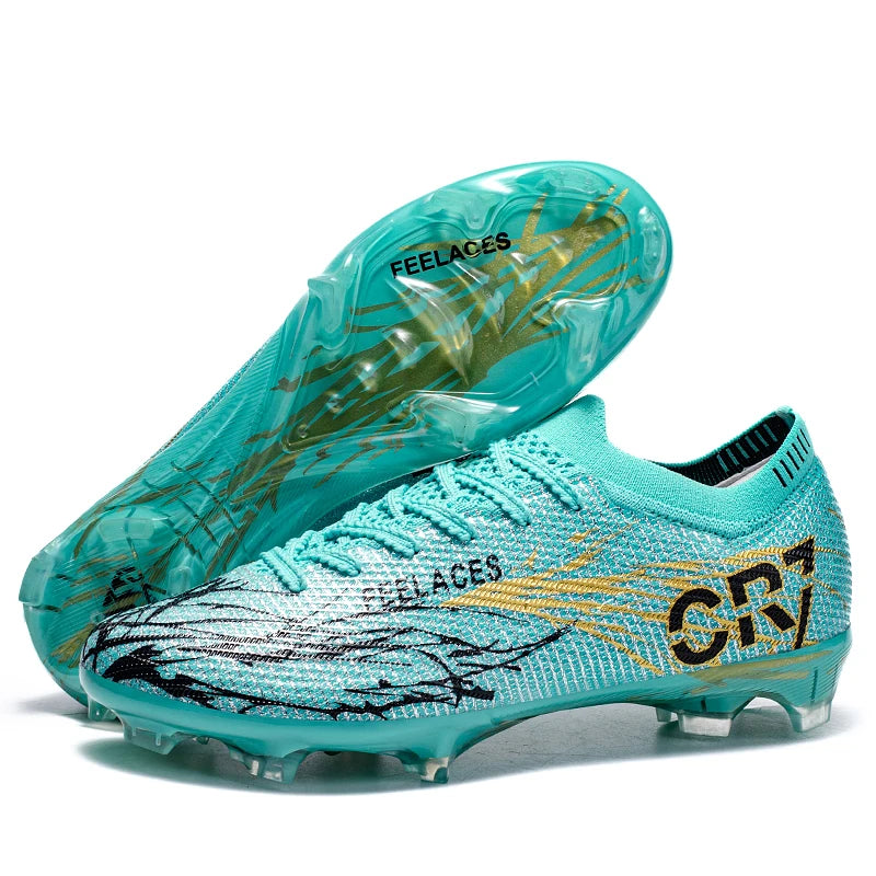 Chaussures de football légères pour hommes et jeunes, crampons d'entraînement d'extérieur, baskets de football respirantes et antidérapantes