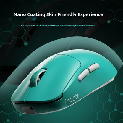 Incott G23 V2 E-sports Mouse 47g Lightweight PAW3395 Wireless 3-mode 8000Hz Polling Rate Ultra Low Latency Game Mice Custom Gift