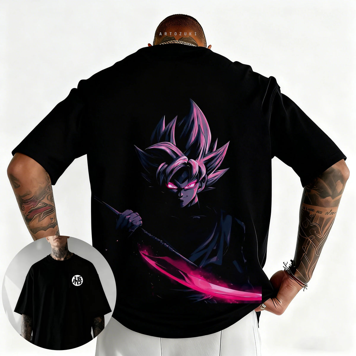 Dragon Ball japán anime-mintás férfi póló, Majin Buu, fiúknak és gyerekeknek, Harajuku, rövid ujjú, Goku póló, nyári ruházat