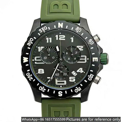45mm luxury men's watch, made of 904L steel, Quartz movement-b