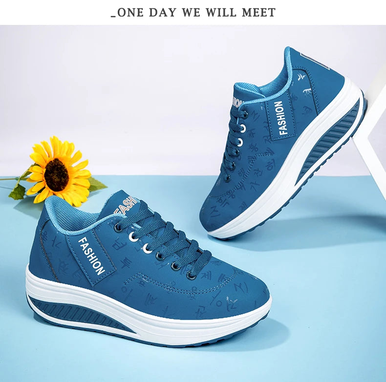 Women’s Sneakers Fashion Women’s Vulcanized Shoes High-Quality Flats Shoes for Women Walking Platform Plus Size Zapatillas Mujer