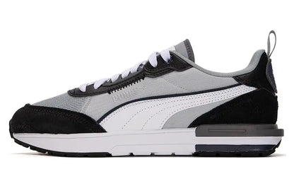 Baskets Puma R22 Quarry Gris Blanc Noir 383462-14