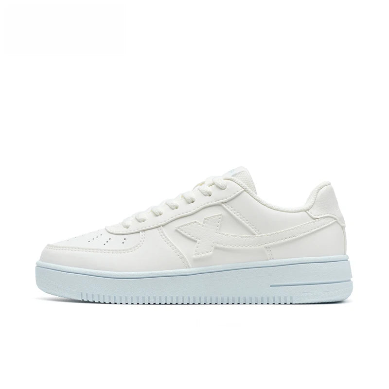 Zapatillas Xtep blancas para mujer 2026 primavera, parejas, versátiles, modernas, casuales, de suela gruesa con aumento de altura, calzado deportivo para mujer 874118319851