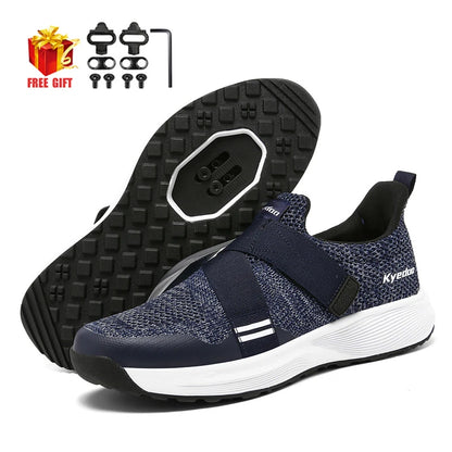 Cycling Shoes MTB Flat Pedal Cleat Shoes Mountain Man Bicycle Shoe Speed Cycling Racing Sneaker Road Bike Shoe Lock Footwear Men