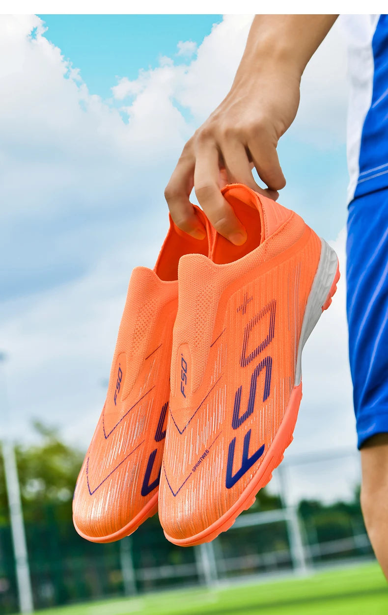 New Men Football Boots Match Cleats High-quality Futsal Indoor Sneakers Non-Slip Grass Soccer Shoes Hot-selling High-top Outdoor