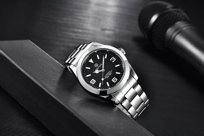 BENYAR 2025 Nuovo orologio meccanico automatico da uomo, stile business e sportivo di lusso, impermeabile 50M, orologio da uomo