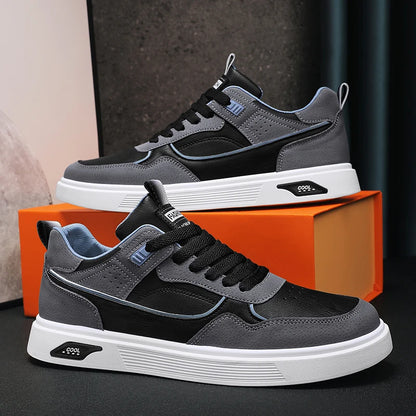 Męskie niskie buty sportowe na co dzień – modne trampki do koszykówki w stylu ulicznym, buty do skateboardingu dla nastolatków