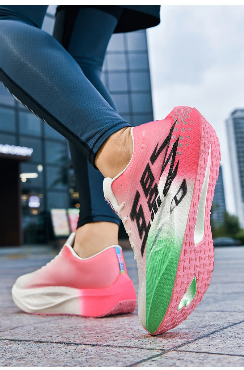 Running Shoes Men Sports Carbon Plate Specialty Breathable Lightweight Women's Comfortable Athletic Non-slip Sneakers Marathon