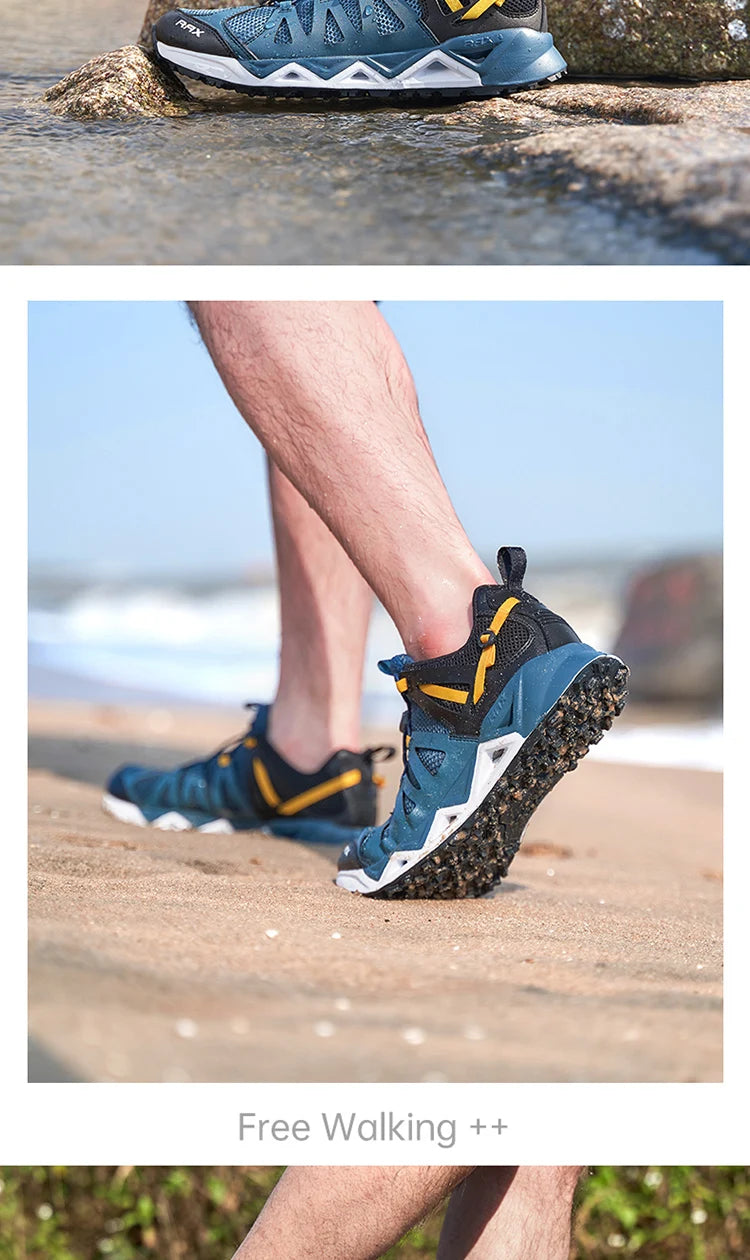 RAX Upstreams Aqua Shoes for Man Outdoor Sports Sneakers for Male Outdoor Summer Beach Sandals Fishing Shoes  Swimming Shoes