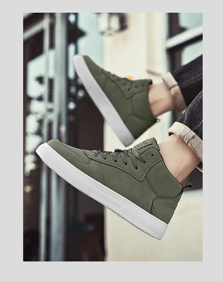 Men's Skateboarding Shoes 48 High Top Casual Sneakers Breathable Street Shoes Flats Shoes Lace Up Walking Shoes Men's Shoes