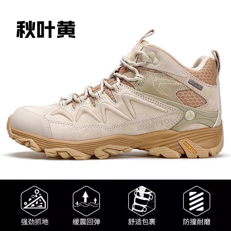 HUMTTO Hiking Shoes Men Winter Outdoor Sports Climbing Shoes Hunting Shoes Warm Women Trekking Sneakers Ankle Boots Tactical