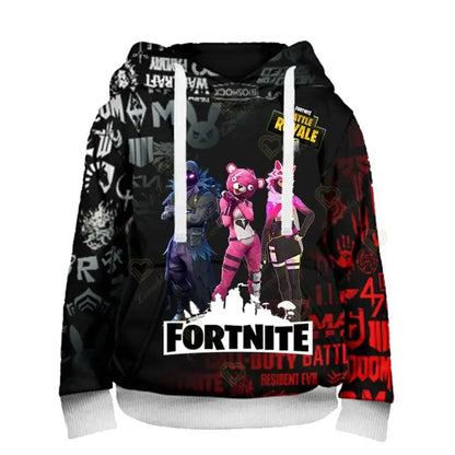 Sweatshirts e hoodies Fortnite Peely com estampado de novo design, para homem, mulher e criança, manga comprida, moda casual, streetwear com capuz, pulóveres
