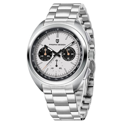 PAGANI DESIGN 2025 New Panda Dial Men Watches Luxury Quartz Watch For Men Japan VK63 Sport Chronograph Sapphire glass Wristwatch