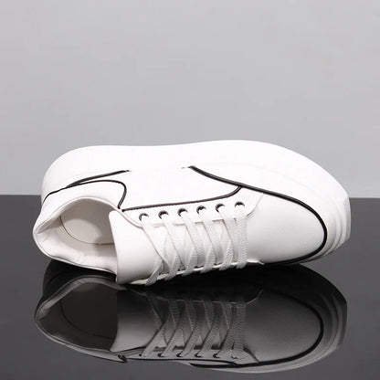 New Couple's Small White Shoes Men's Shoes Women Sports Shoes Men's Sneakers Increased Height Inside Casual Sports Shoes