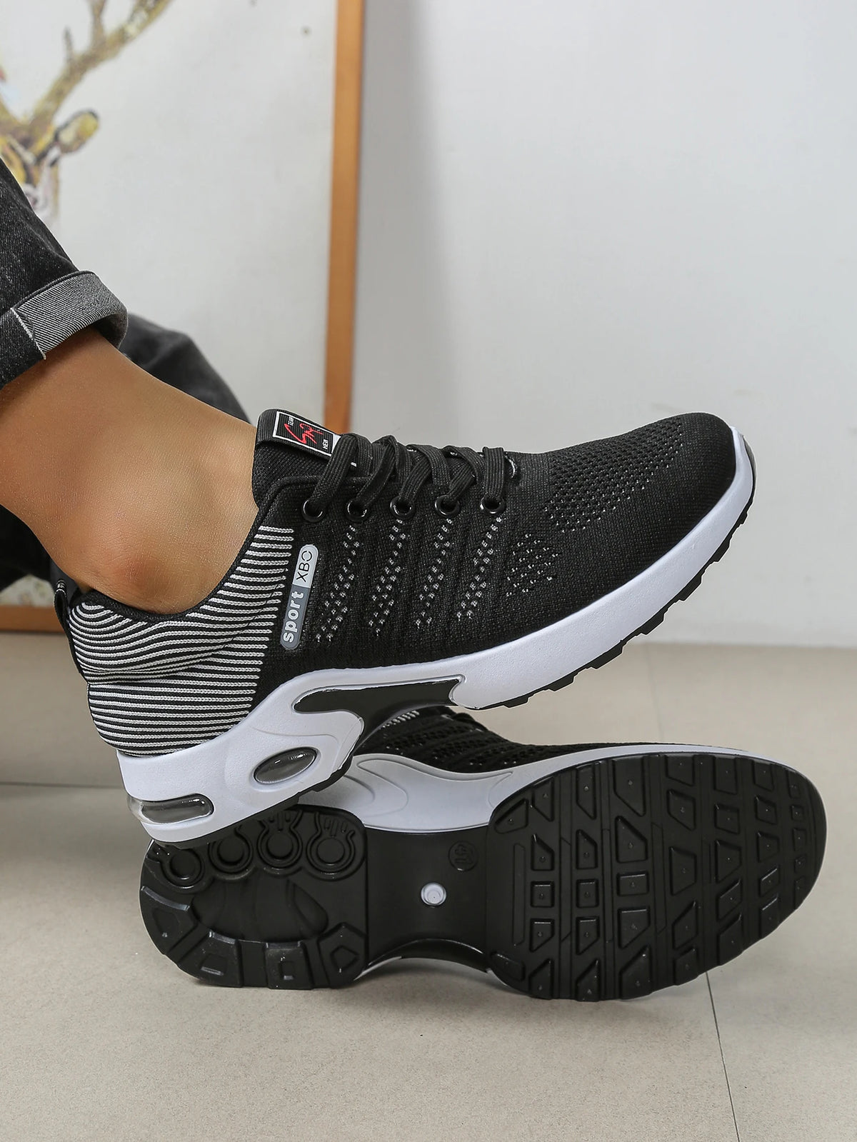 Zapatillas de running de moda para hombre con cordones, muy transpirables: antideslizantes, duraderas y con una comodidad acolchada. Zapatillas deportivas de moda para hombre.